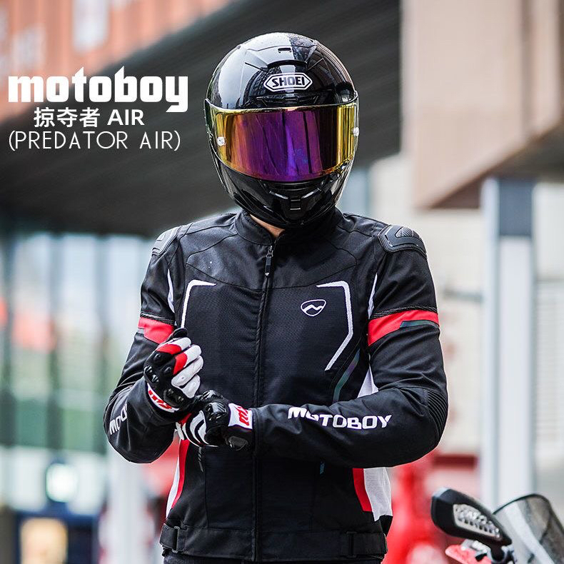 motoboy摩托车骑行服赛车机车服男夏季网眼透气防摔骑行骑士装备
