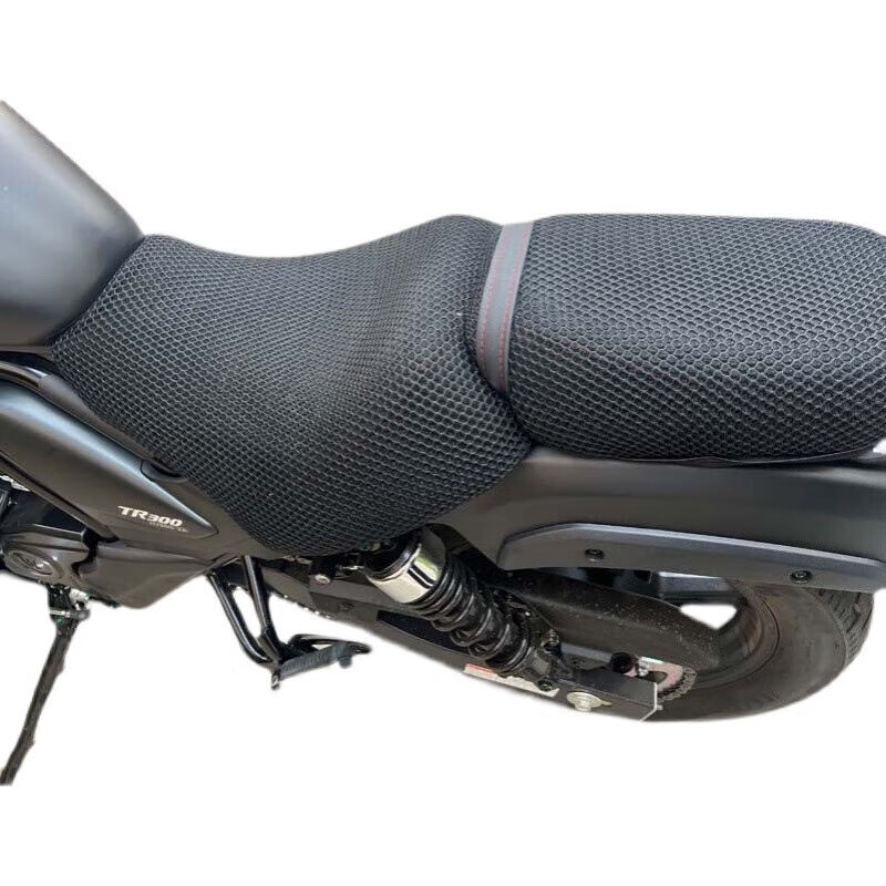 适用于豪爵tr300座套3D蜂窝网隔热防晒坐垫套摩托车TR150座垫套T|