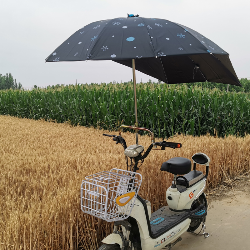 新款电动车遮阳伞踏板摩托自行单车三轮车挡雨棚蓬篷电瓶车防晒伞