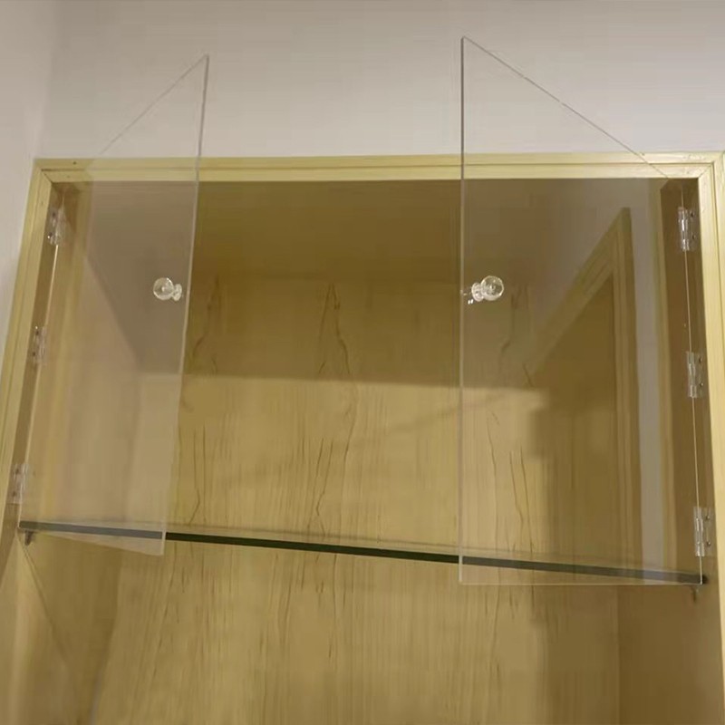 高透明亚克力板柜门橱柜书柜防尘门板按图加工隔挡板有机玻璃