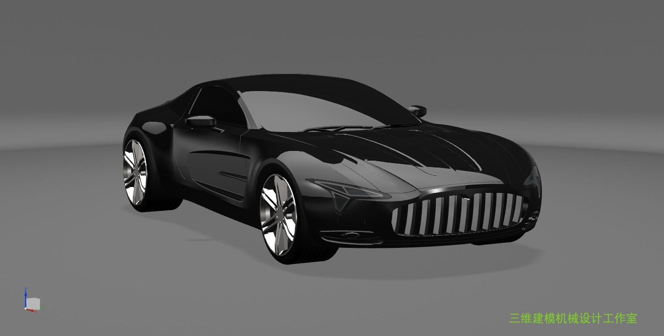 超跑UG建模车模图纸3D汽车三维轿跑模型外观曲面学习资料素材文件