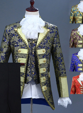 男士欧洲风格宫廷贵族礼服舞台演出服英国王子欧式歌话剧表演服装