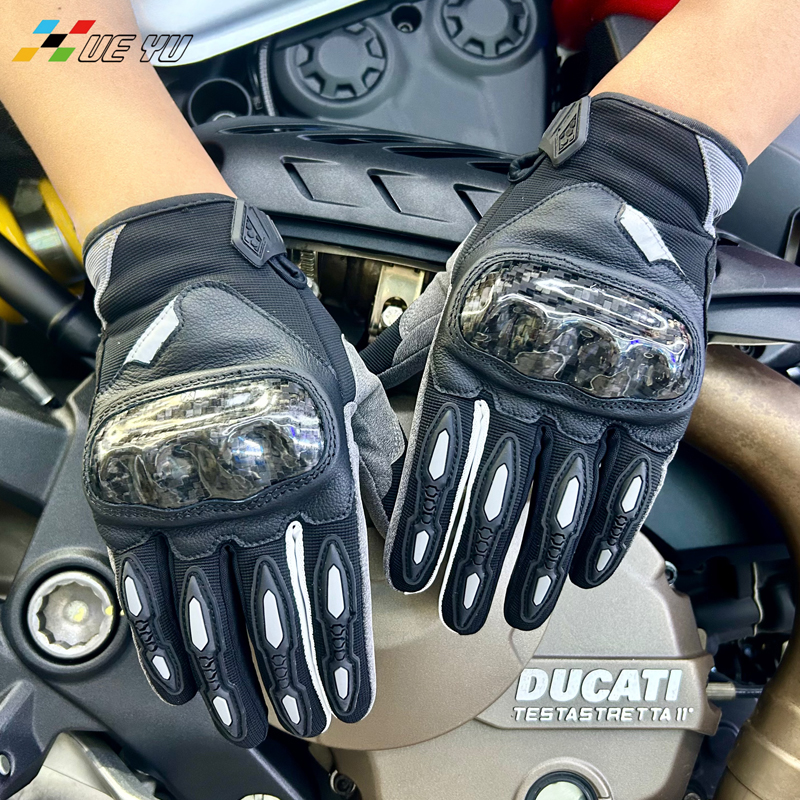 XueYu雪域X35摩托车手套夏季骑行手套碳纤维安全防护透气干爽舒适