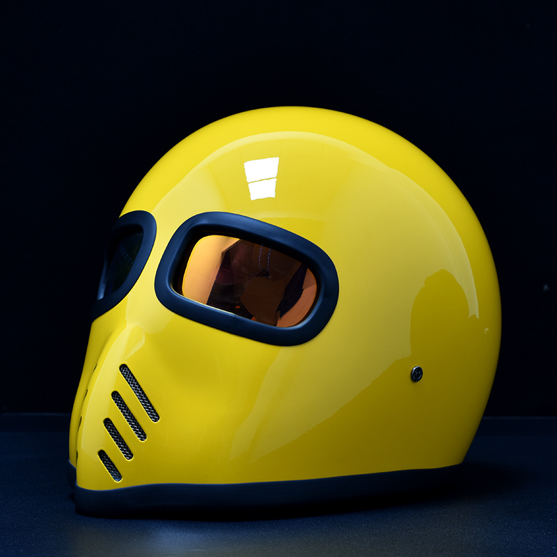 汤普森 外星人造型头盔 玻璃钢材质头盔 双窗 MOTOE非摩托车头盔