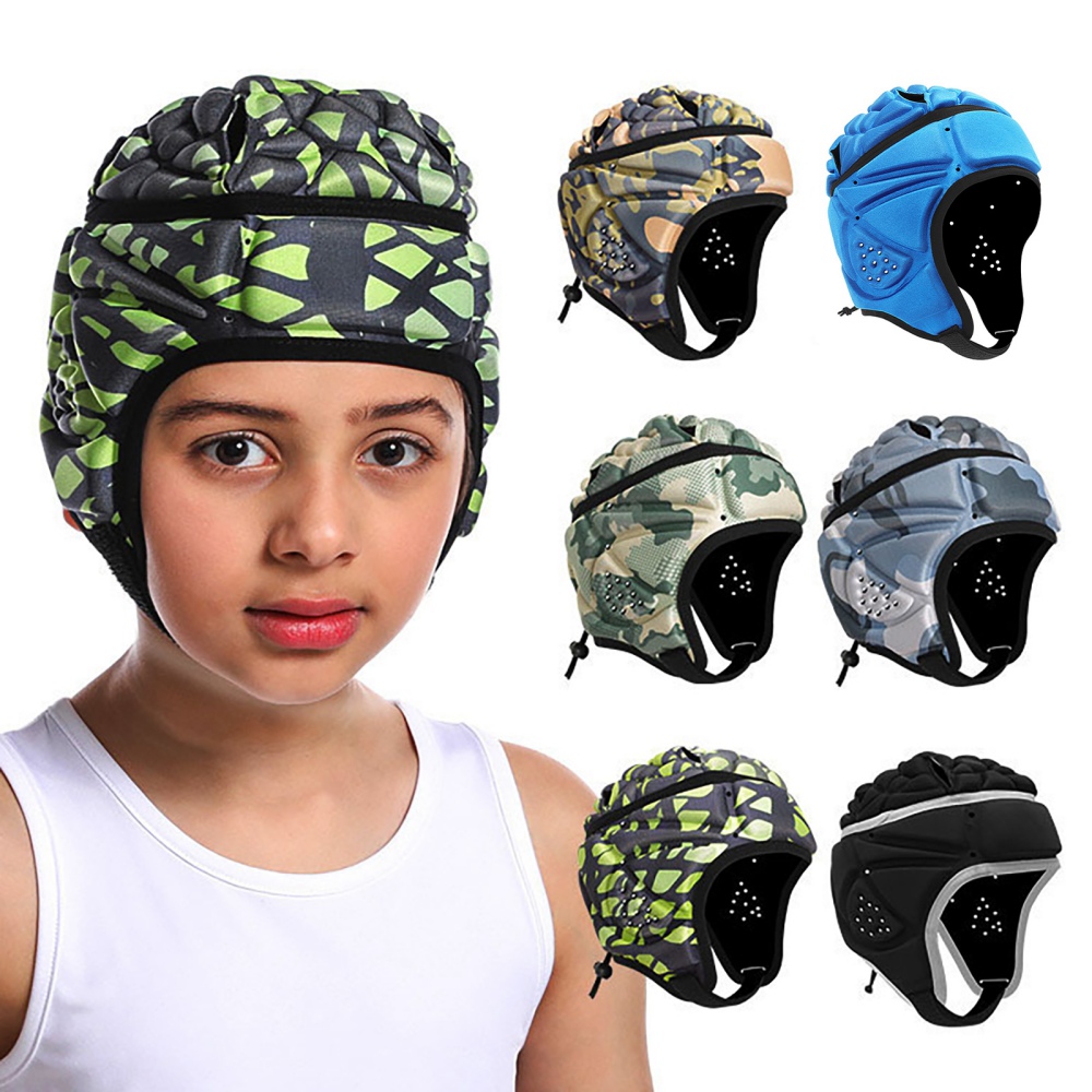 儿童足球守门员护头套运动护具美式橄榄球头盔防撞帽篮球头部防护