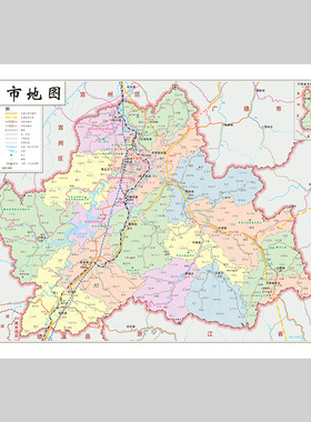 宁国市地图电子版设计素材文件