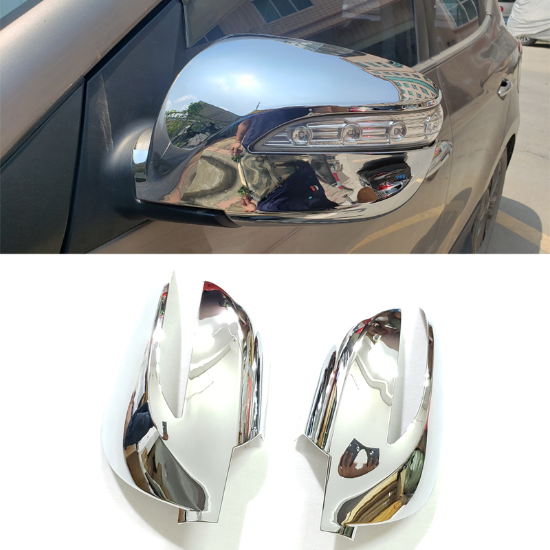 专用于北京现代IX35后视镜罩反光镜罩倒车镜后视镜盖改装饰条亮条