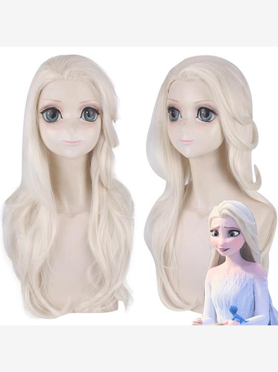 主圣达 Frozen2 冰雪奇缘2 艾莎假发 Elsa cos披肩造型散发长发