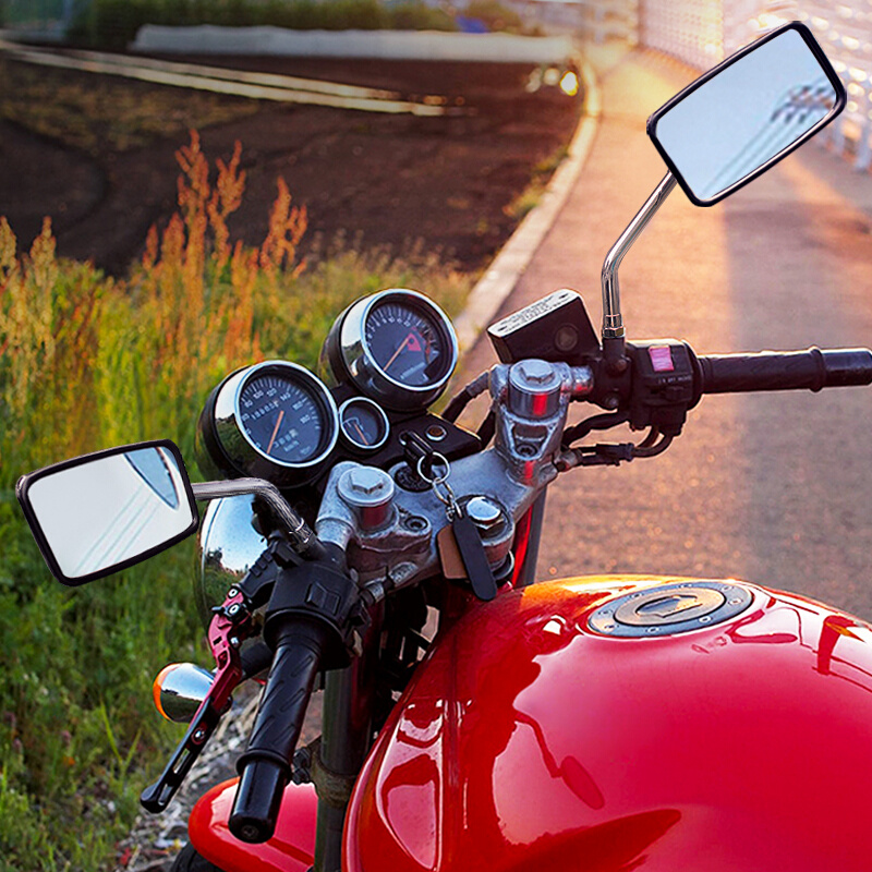 电动摩托车后视镜合金高清360°多角度调节三轮车电动车反光镜