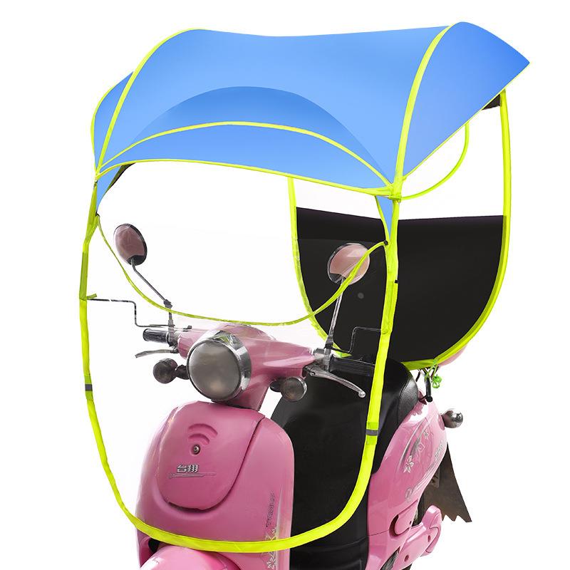 电动车雨棚遮阳伞遮雨折叠透明摩托踏板车电瓶车雨蓬厂家