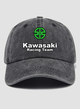 重机车爱好者 Kawasaki 川崎摩托车 周边帽子棒球帽男女潮鸭舌帽