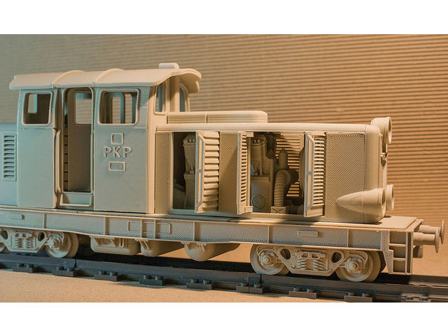 3d打印模型 stl文件 pkp火车头 老式火车头 可动火车头