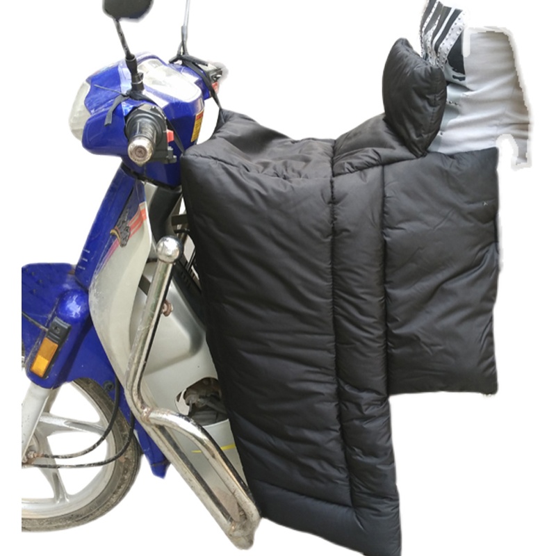 冬季弯梁摩托车挡风被助力车护膝加厚110式大阳护腿保暖防水防寒