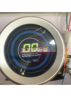 小龟电动摩托车改装复古液晶屏60V-120V通用仪表速度码里程表