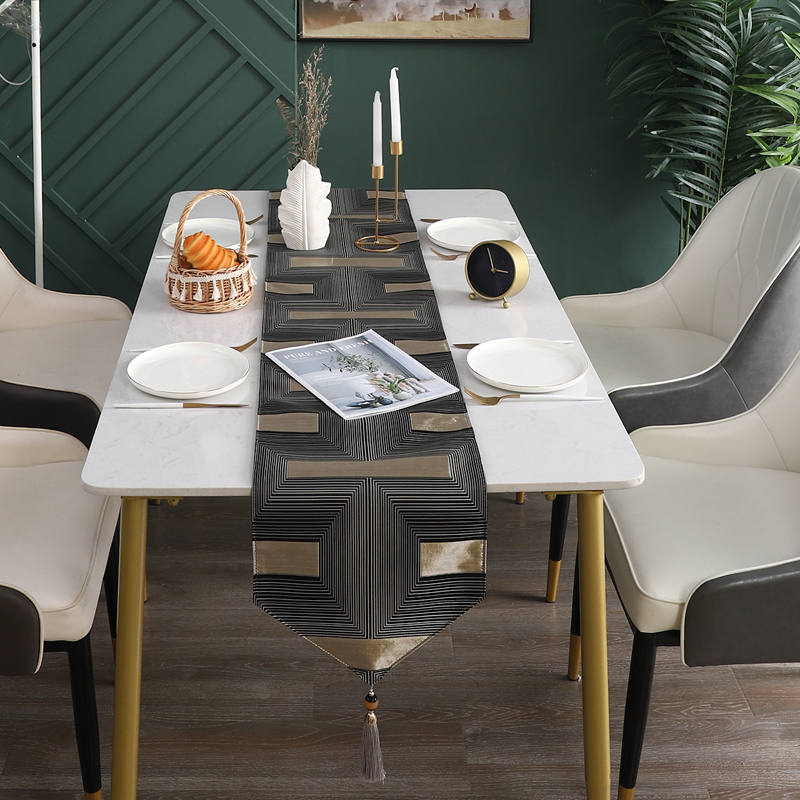 新品桌旗轻奢北欧西餐桌茶几样板间装饰布长条电视柜现代简约茶旗