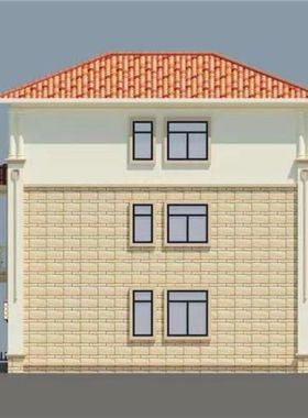 8x11.6米二开间三层小别墅设计图纸定制设计图施工图
