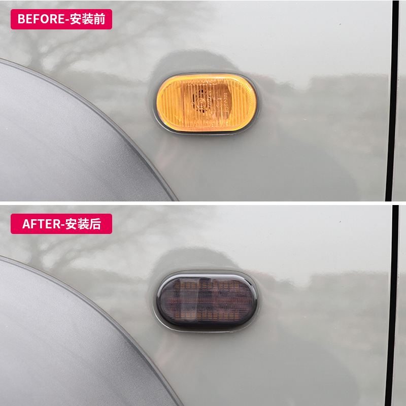 2019-2024新款铃木吉姆尼JB74越野改装件叶子板LED侧边流光转向灯