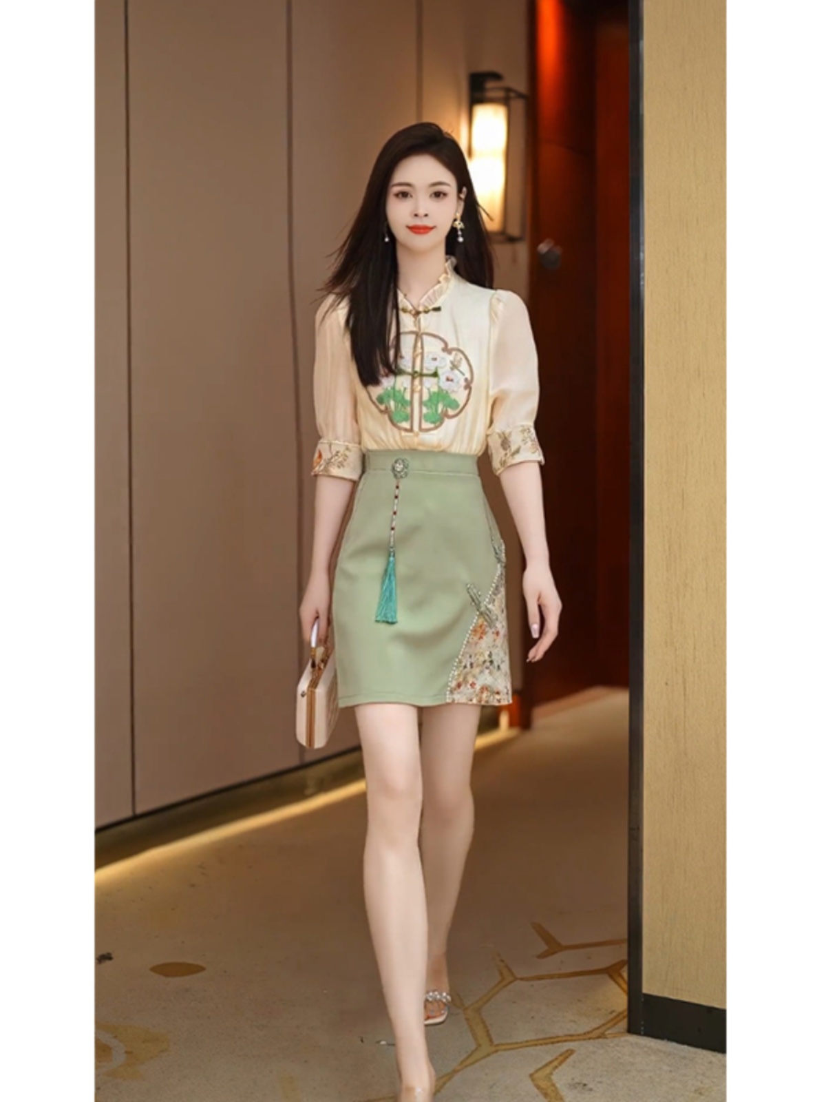 夏装搭配一整套时尚套装新中式国风2024新款气质时髦今年流行女装