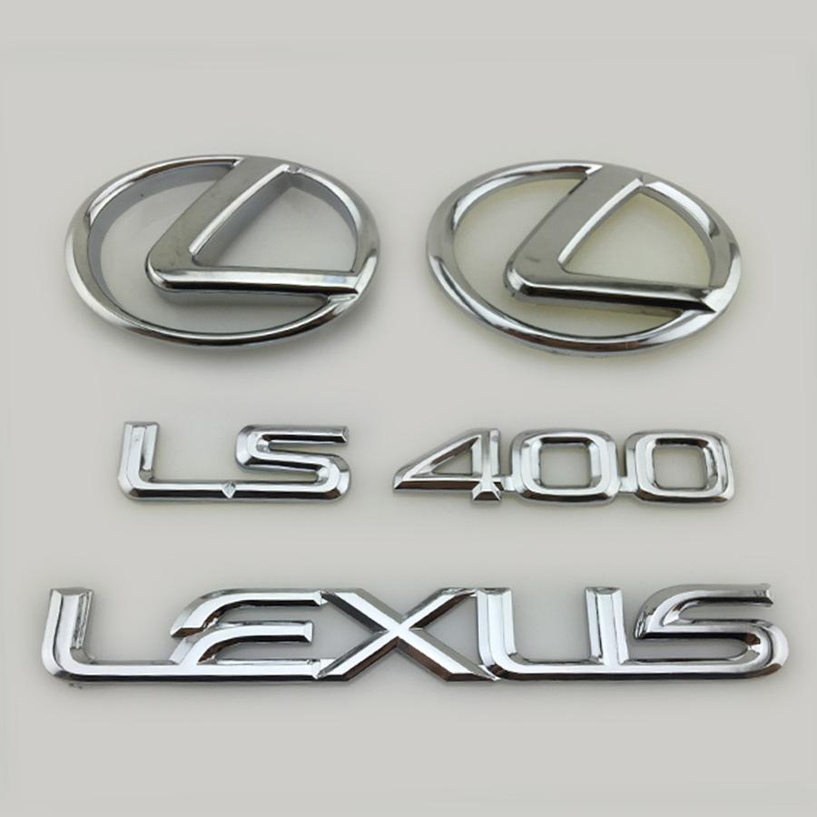 适用雷克萨斯车标 凌志LS400车标 LEXUS英文字标前后车标尾箱标志