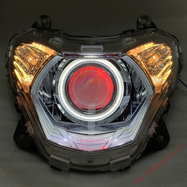 摩托车改装透镜大灯