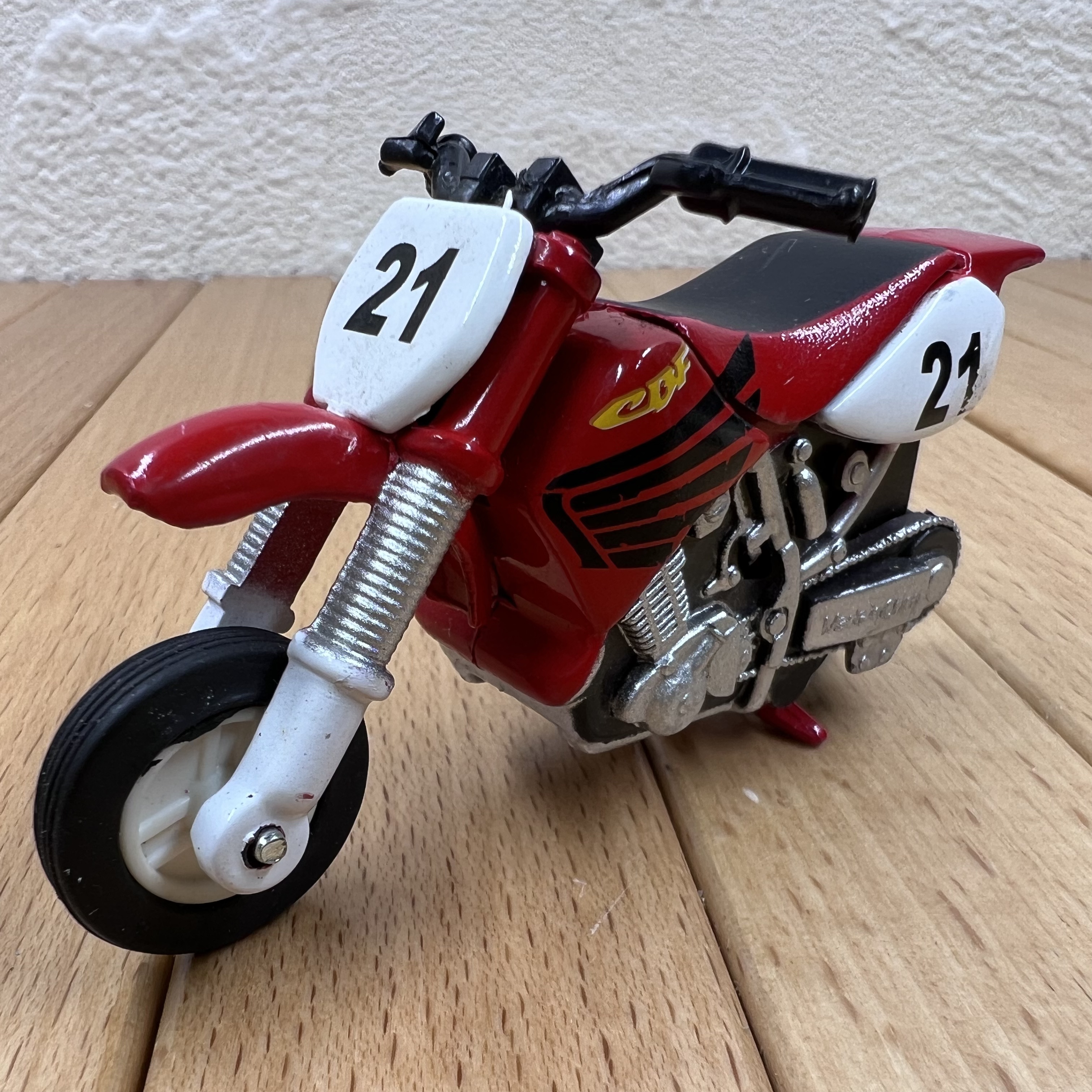 Q版本田CBF塑料摩托车赛车模型摆件儿童玩具车