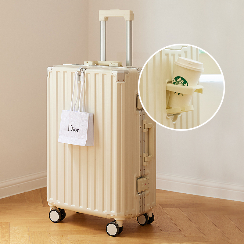 新品行李箱女大容量28寸密码拉杆箱铝框万向轮结实耐用多功能旅行