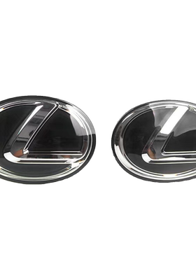 适用雷克萨斯车标动态流光凌志中网标镜面水晶标前后车标志贴改装