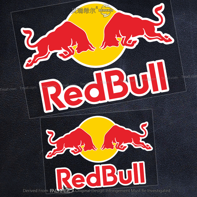 赞助商logo赛事改装红牛Redbull车身贴摩托装饰汽车个性反光拉花