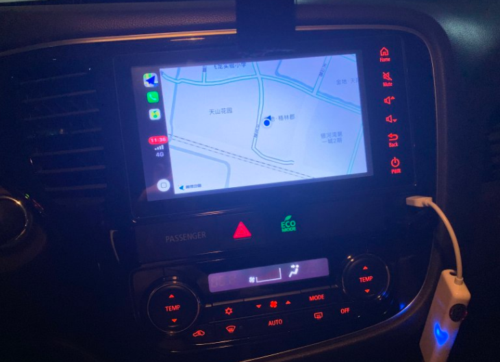 2021款欧蓝德升级高德地图绿灯读秒解除行车看视频安装第三方软件