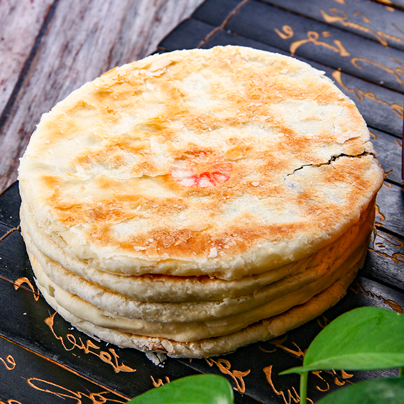 内蒙古鄂尔多斯特产德阁吉酥油烙饼枣泥饼包陷甜味民族老式糕点