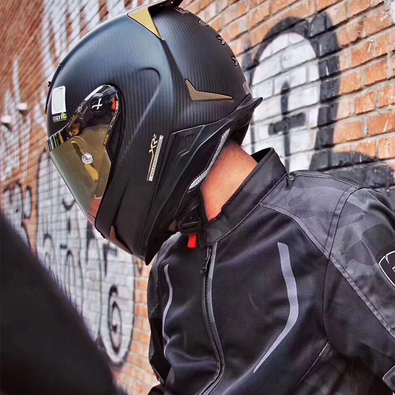 葡萄牙X NEXX XR2碳纤维摩托车杜卡迪跑车黄黑金限量版头盔全盔