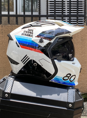 ORZ街霸摩托车头盔全盔男女街车四季机车复古头盔可拆卸组合盔3C