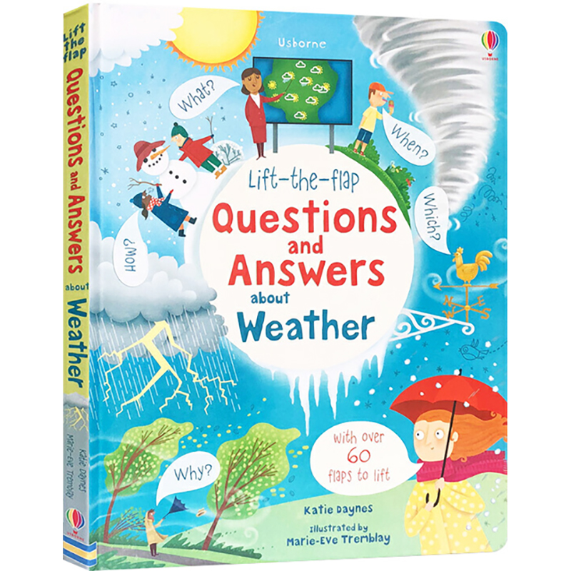 【现货】【Lift-the-Flap 】 About Weather【翻翻书】关于天气的问答 儿童趣味启蒙知识百科绘本 英文原版图书进口正版
