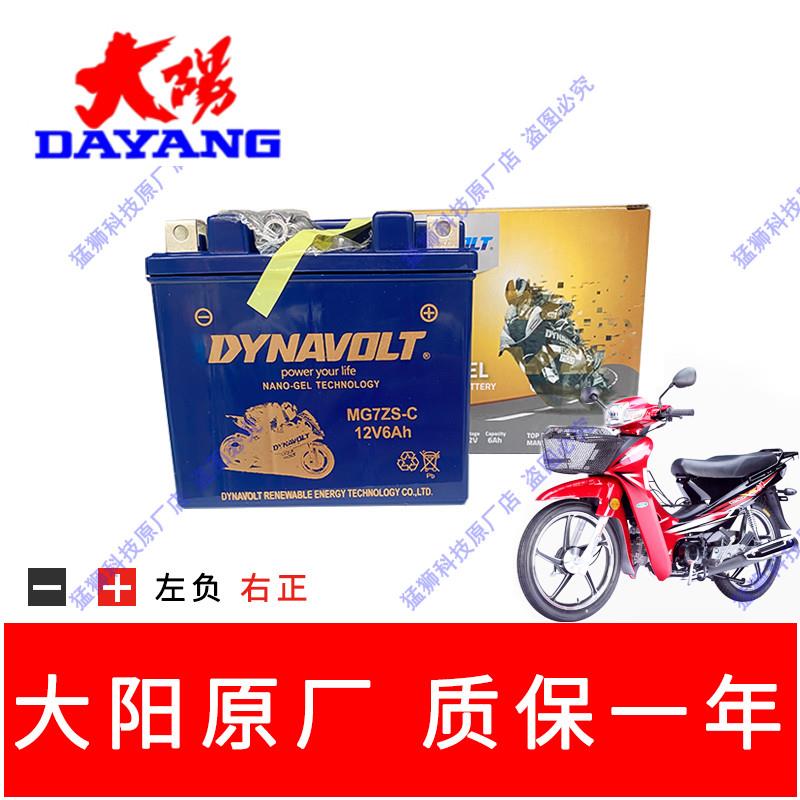 大阳摩托车配件DY100T-7电瓶110-3/世纪风100T-7蓄电池5L-BS