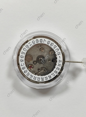 丹东手表配件国产自动机械2813机芯三针单日历黑色日历3点6点历