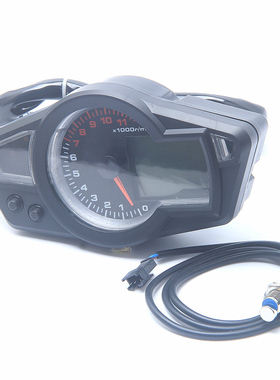 越野摩托车改装液晶仪表总成七彩电子指针仪表转速表里程表油量表