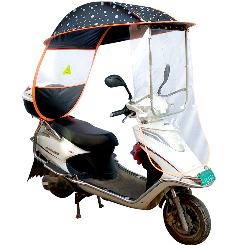 电动摩托车遮雨棚蓬防晒遮阳防雨伞电瓶自行车挡风罩加厚新款冬季