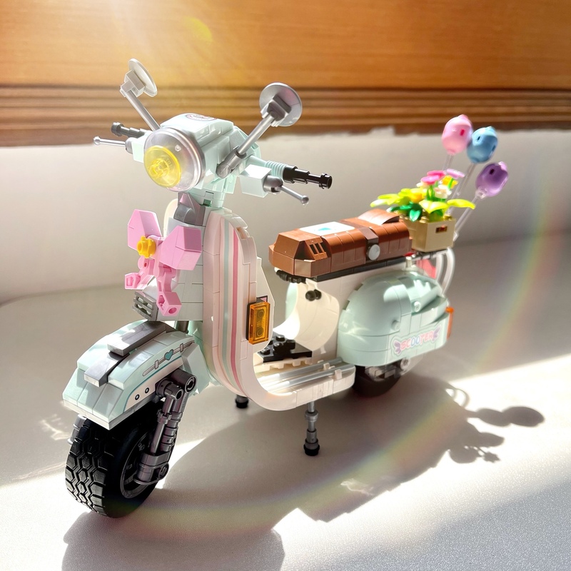 儿童男孩汽车摩托车模型兼容樂高积木女孩子系列成人拼装益智玩具
