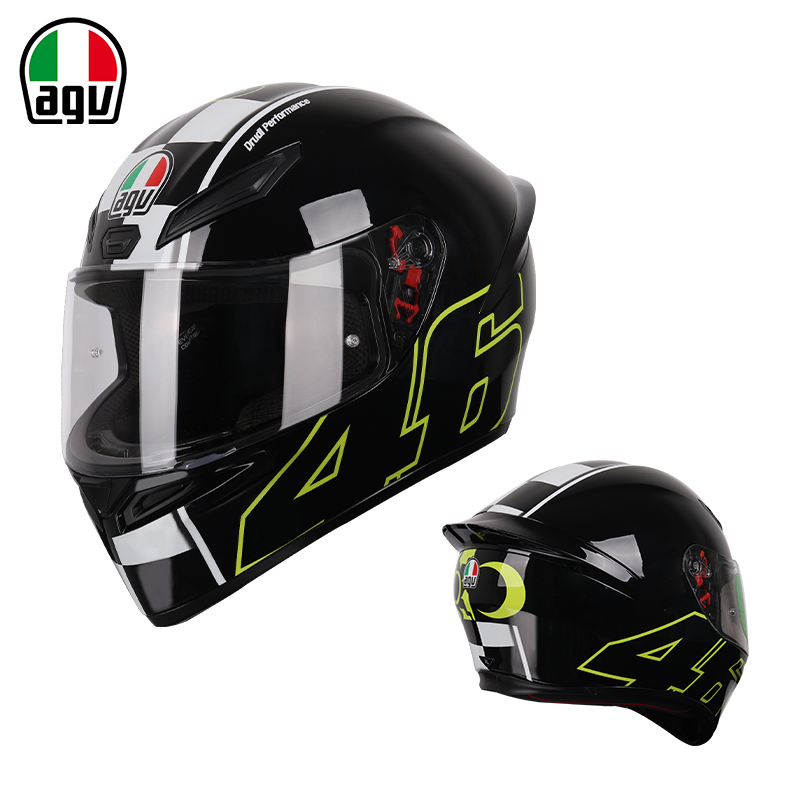 正品AGV K1头盔男女四季通用机车赛车轻量级跑盔3c认证摩托车全盔