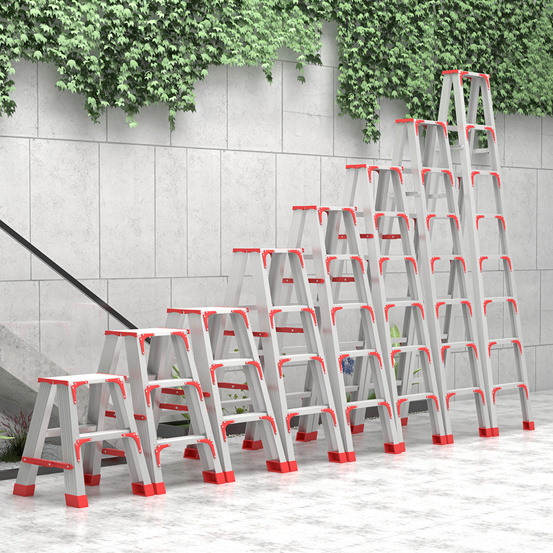 人字梯家用折叠伸缩升降室内多功能双侧工程梯楼梯加厚铝合金梯子