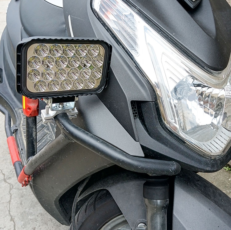 电动摩托车灯外置改装超亮射灯12v60v三轮大灯工程车强光LED大灯