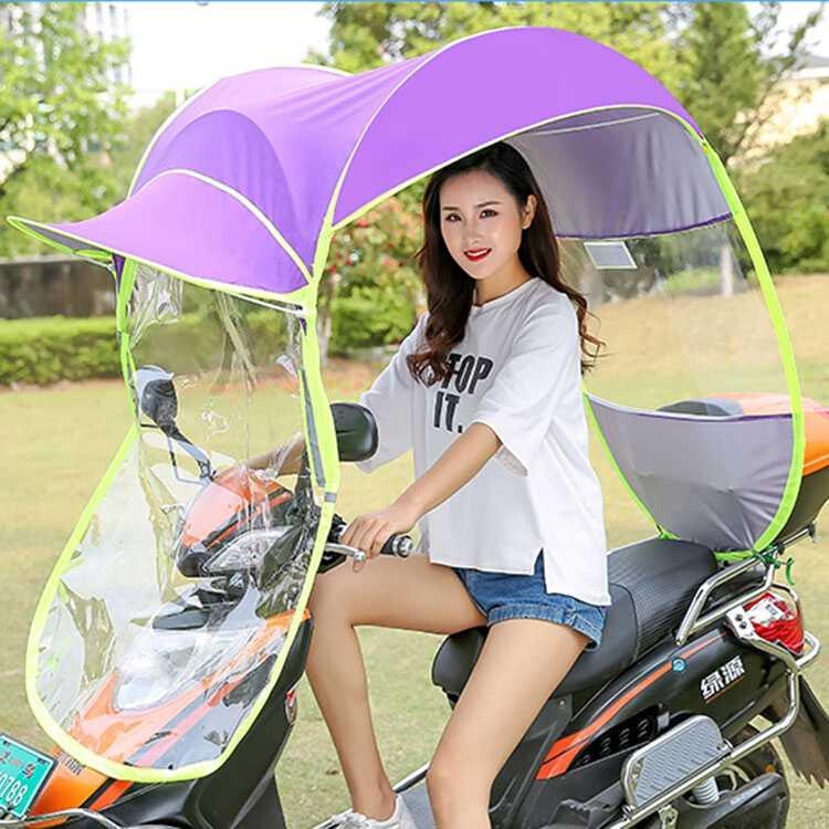 女式雨棚电瓶车托车电动车雨篷摩托板车超电动挡风电车电瓶挡