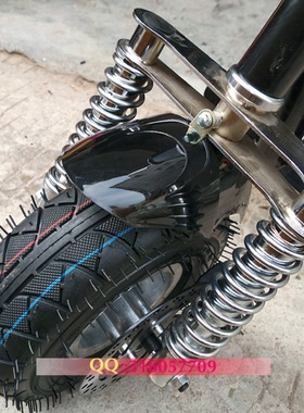 二冲汽油滑板车汽动迷你摩托车助力燃油踏板车前叉前减震器避震器