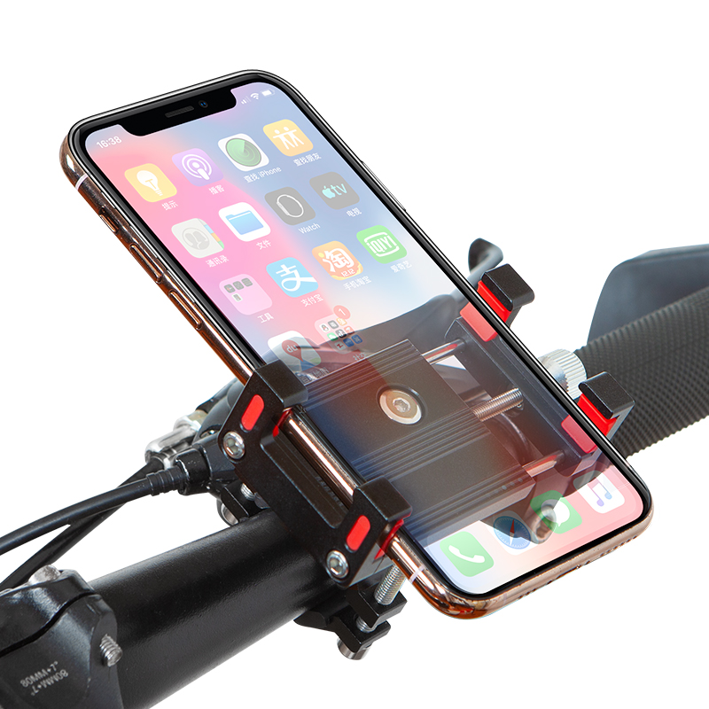 创意铝合金自行车摩托车通用支架户外骑行手机导航拍摄固定支撑架