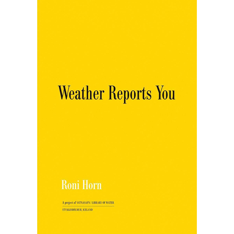 【预售】英文原版 Roni Horn Weather Reports You 罗尼 霍恩 天气向你报告 Steidl 天气记录的集体自画像艺术摄影书籍