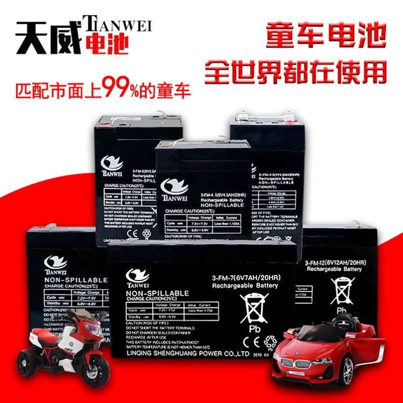 6v4v7ah12V蓄电池儿童电动车玩具车摩托车汽车童车通用电瓶大容量