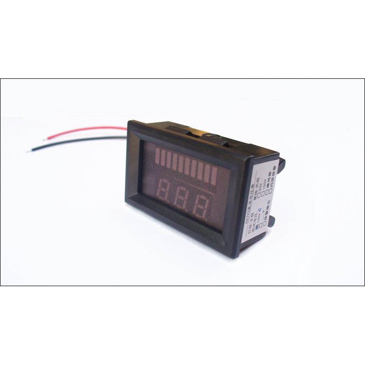 电动车电量表电瓶摩托车电压表显示器锂电池指示检测12V48V72V60