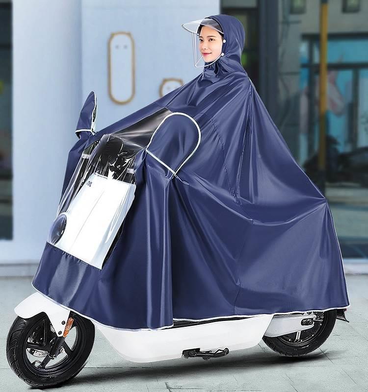 日系雨衣电动摩托电瓶车男女专款专用加大单人长款全身防暴雨雨披