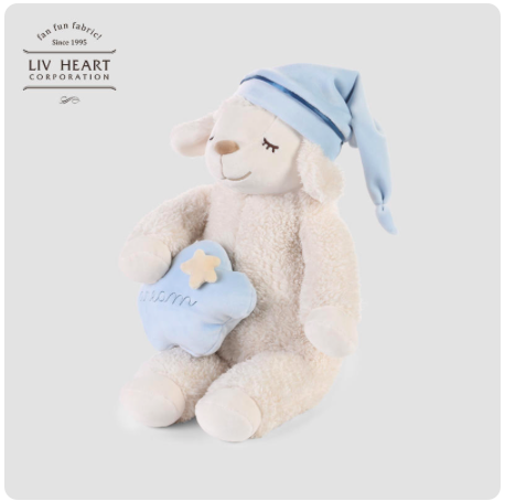 LIVHEART羊抱枕小羊毛绒玩具可爱布娃娃宝宝玩偶公仔小孩生日礼物