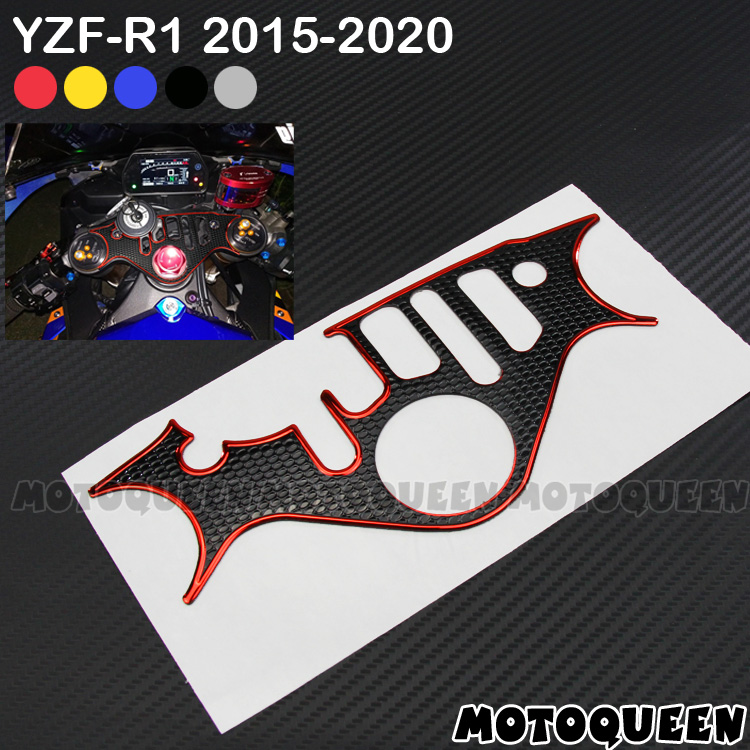 适用YZF-R1雅马哈R1摩托车改装饰上联板贴花三星贴纸2004-2020年